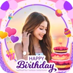 birthday video editor & maker android application logo